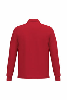 Polo piqué manches longue homme