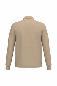 Polo piqué manches longue homme