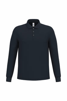 Polo piqué manches longue homme