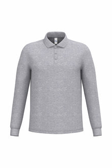 Polo piqué manches longue homme