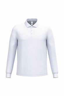 Polo piqué manches longue homme