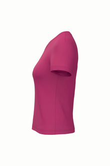 T-shirt col V manches courtes femme