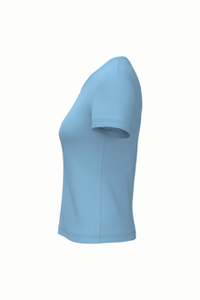 T-shirt col V manches courtes femme