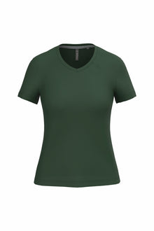 T-shirt col V manches courtes femme
