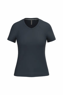 T-shirt col V manches courtes femme