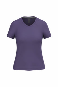 T-shirt col V manches courtes femme