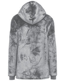 Plaid poncho unisexe