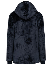 Plaid poncho unisexe