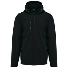 Veste Softshell capuche avec manches amovibles unisexe