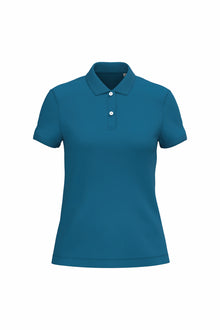 Polo maille piquée femme