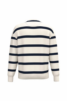 Sweat-shirt à rayures unisexe