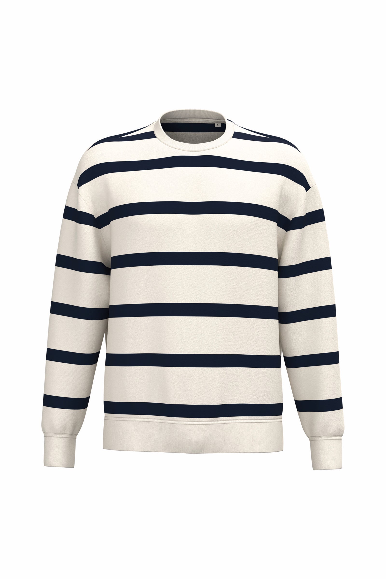 Sweat-shirt à rayures unisexe