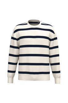 Sweat-shirt à rayures unisexe