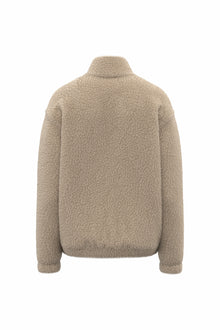 Sweat-shirt zip en sherpa unisexe