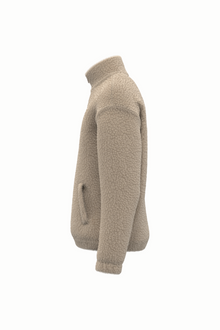 Sweat-shirt zip en sherpa unisexe