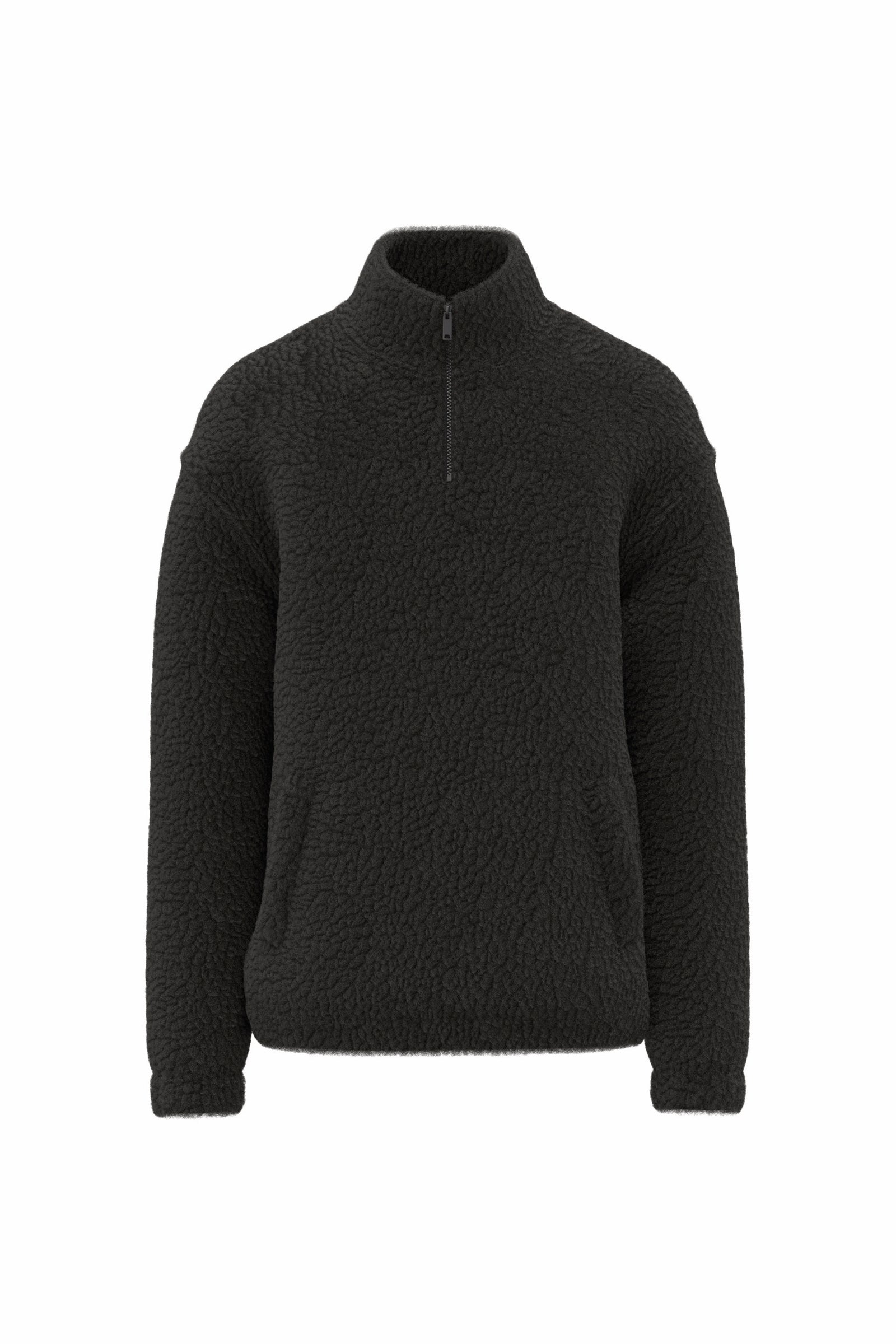 Sweat-shirt zip en sherpa unisexe