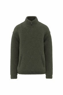 Sweat-shirt zip en sherpa unisexe