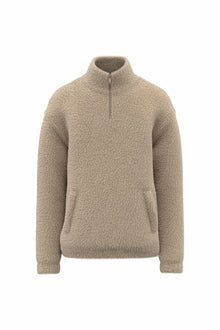 Sweat-shirt zip en sherpa unisexe
