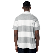 Polo rugby rayé manches courtes unisexe