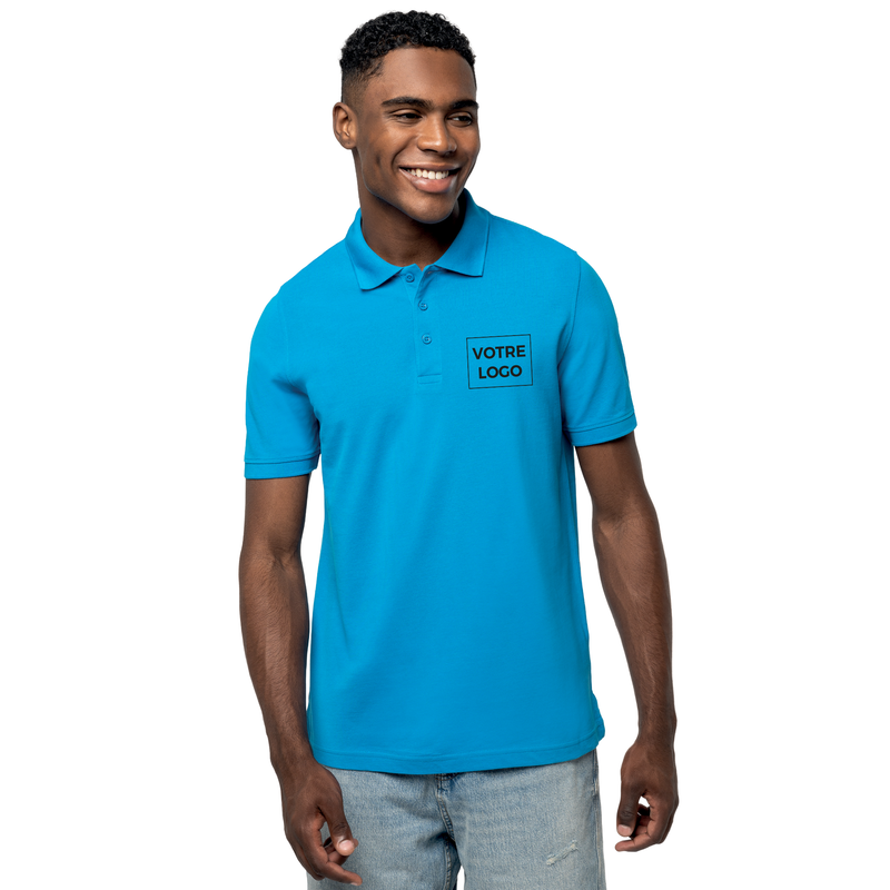 Polo piqué manches courtes homme