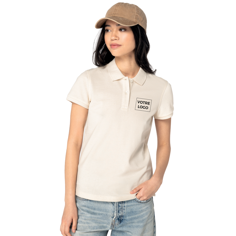 Polo maille piquée femme