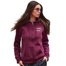 Veste à capuche zippée femme