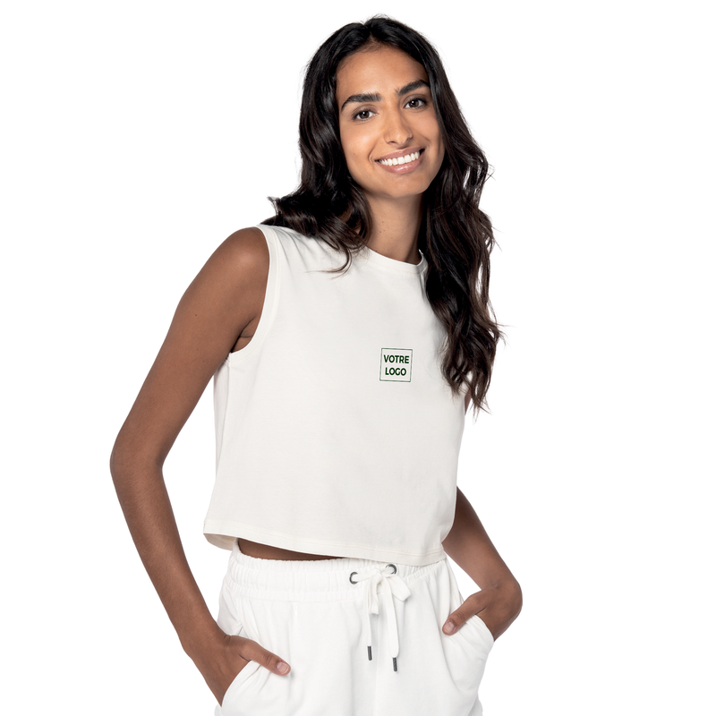 T-shirt écoresponsable crop femme