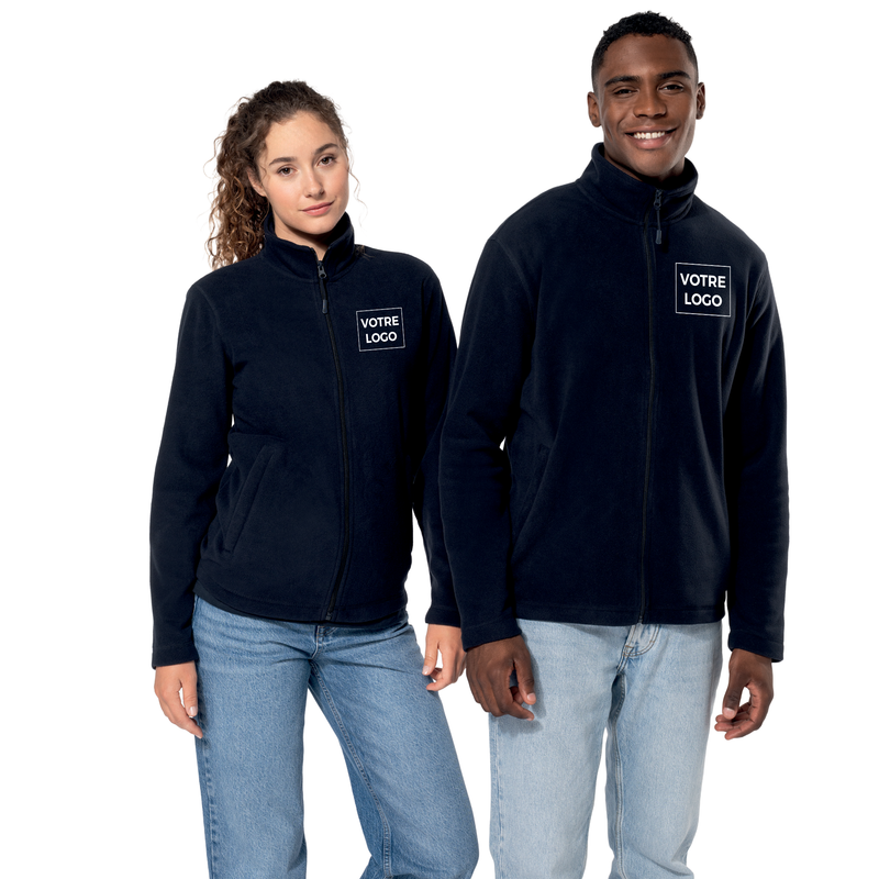 Veste micropolaire zippée unisexe