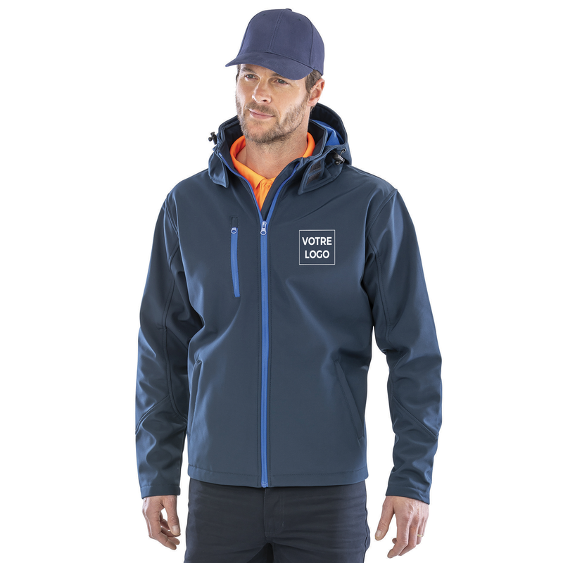 Veste softshell capuche homme