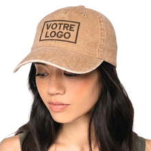 Casquette écoresponsable délavée unisexe