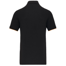 Polo contrasté manches courtes homme