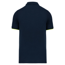 Polo contrasté manches courtes homme