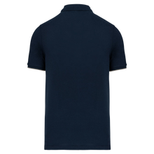 Polo contrasté manches courtes homme