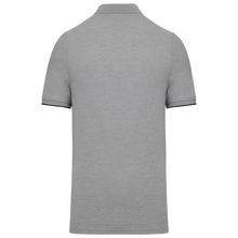 Polo contrasté manches courtes homme