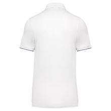 Polo contrasté manches courtes homme