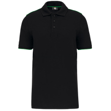 Polo contrasté manches courtes homme