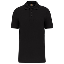 Polo contrasté manches courtes homme