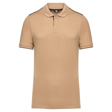 Polo contrasté manches courtes homme