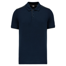 Polo contrasté manches courtes homme