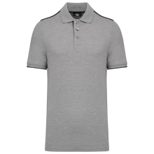 Polo contrasté manches courtes homme