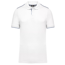 Polo contrasté manches courtes homme