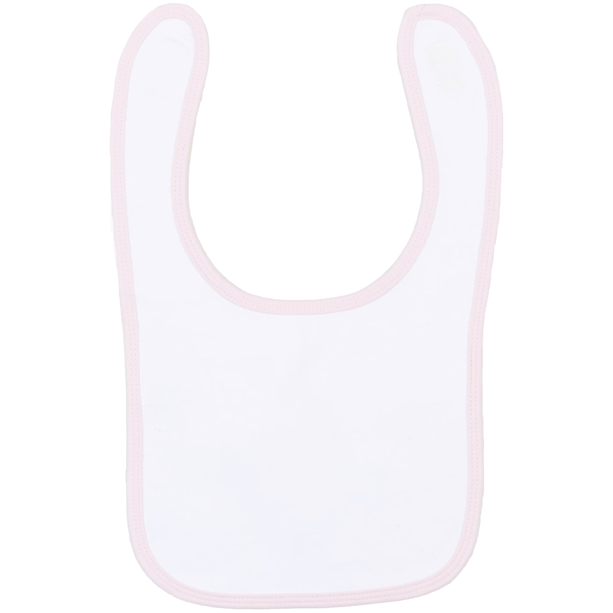 bavoir_rose / blanc_front